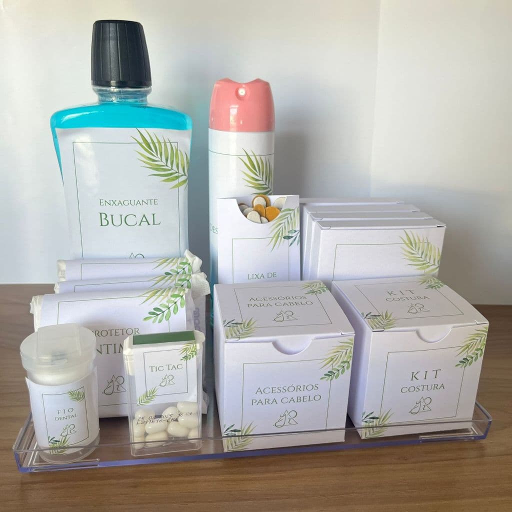 Kit Toalete  Personalizado - kit banheiro para casamento, 15 anos, cha de bebe e muitos outros