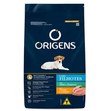 Granel de Ração Origens Cães Filhotes Pequenos e Mini Frango e Cereais 1 kg granel