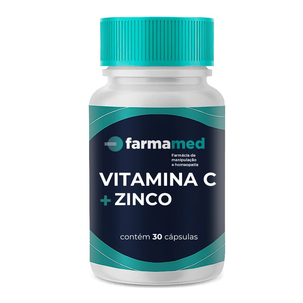 Vitamina C 500mg + Zinco 30mg - Imunidade, Antioxidante, Vitaminas; Pronta Entrega