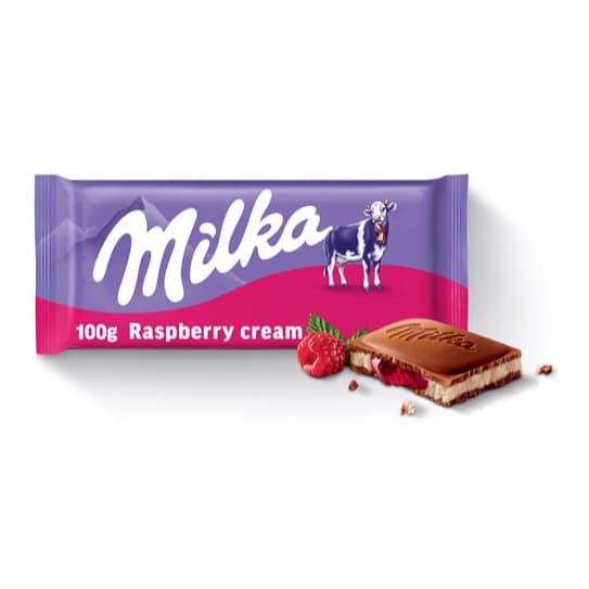 CHOCOLATE MILKA RASPBERRY 100G IMPORTADO