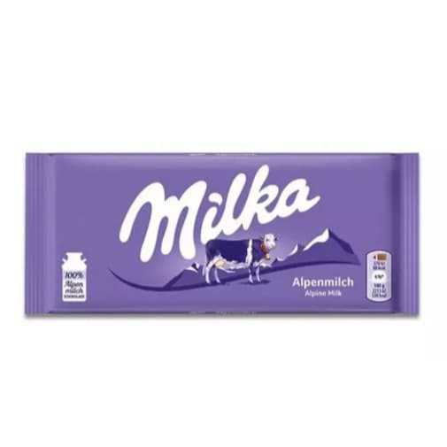 CHOCOLATE MILKA ALPINO AO LEITE 100G MILK IMPORTADO