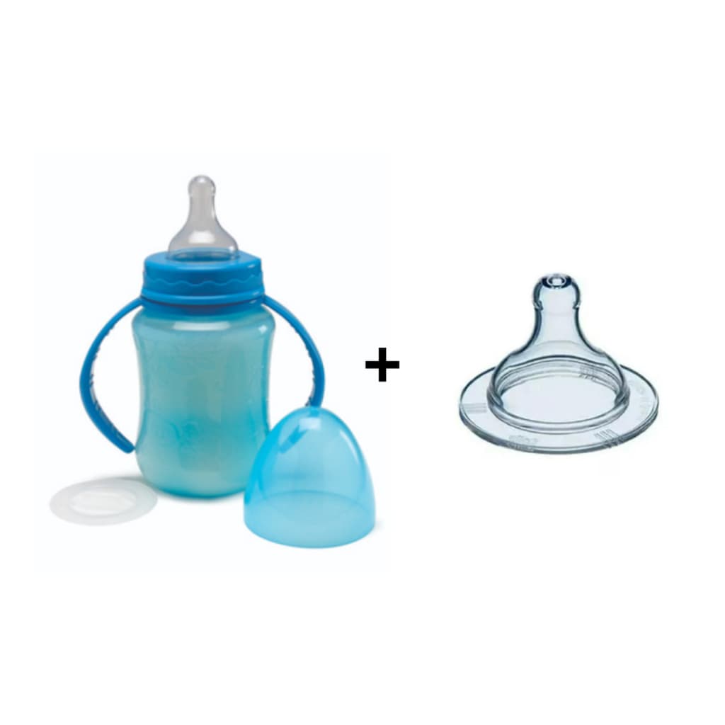Mamadeira Gorduchinha 240ml + Bico Extra de Silicone (4599)