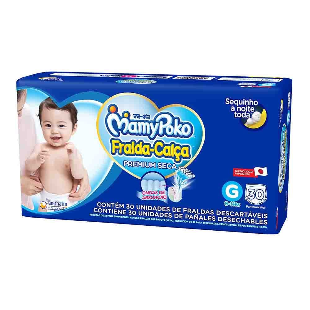 MamyPoko Fralda-Calça Premium Seca G 30 Unidades