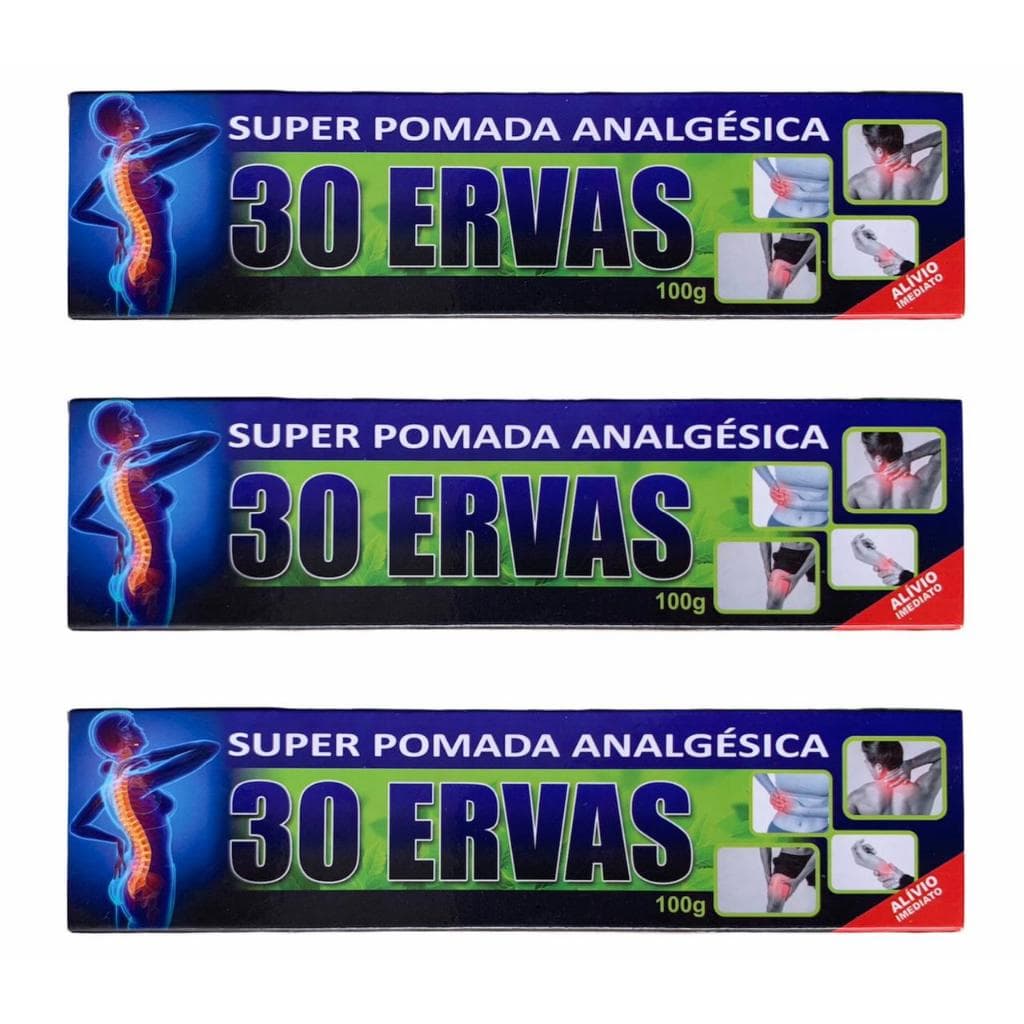 Kit 5 Pomadas 30 Ervas