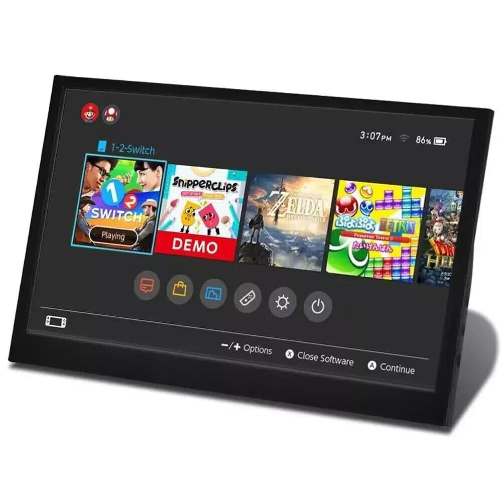 Monitor Portátil HD 11.6"  P/ Gamers, Escritório, Extensão de Tela para Notebook, Switch, PS4, Xbox - HDMI e USB-C