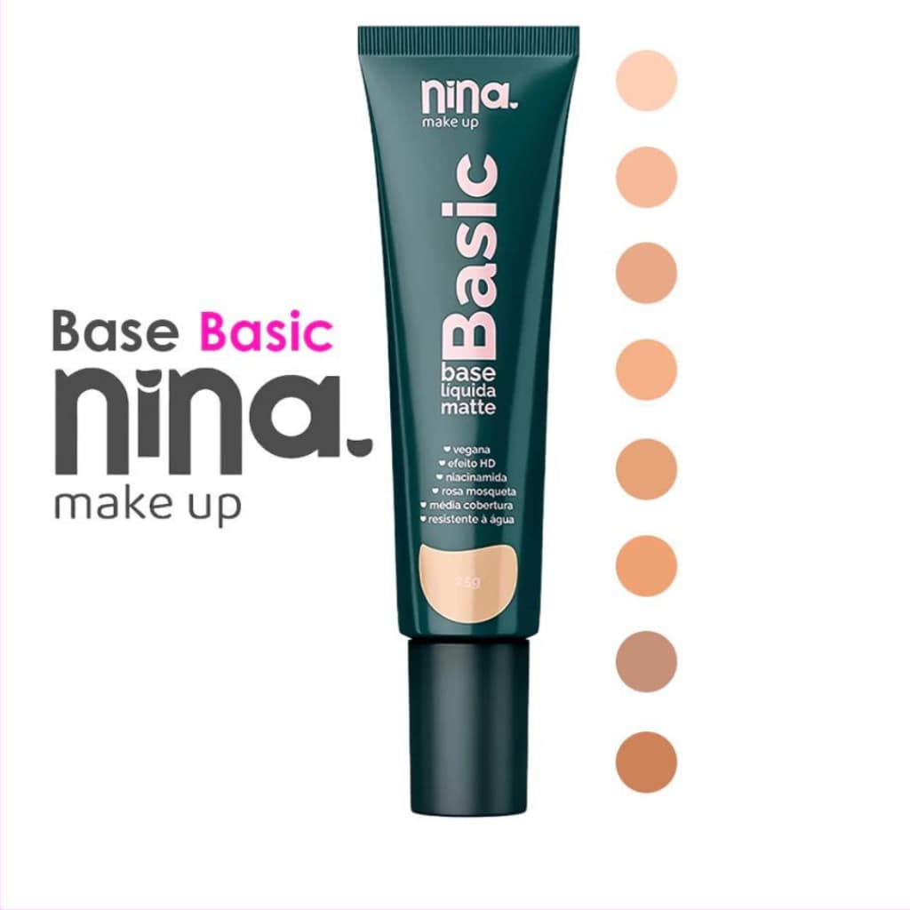 NINA MAKEUP - BASIC - BASE LIQUIDA MATTE - 25g