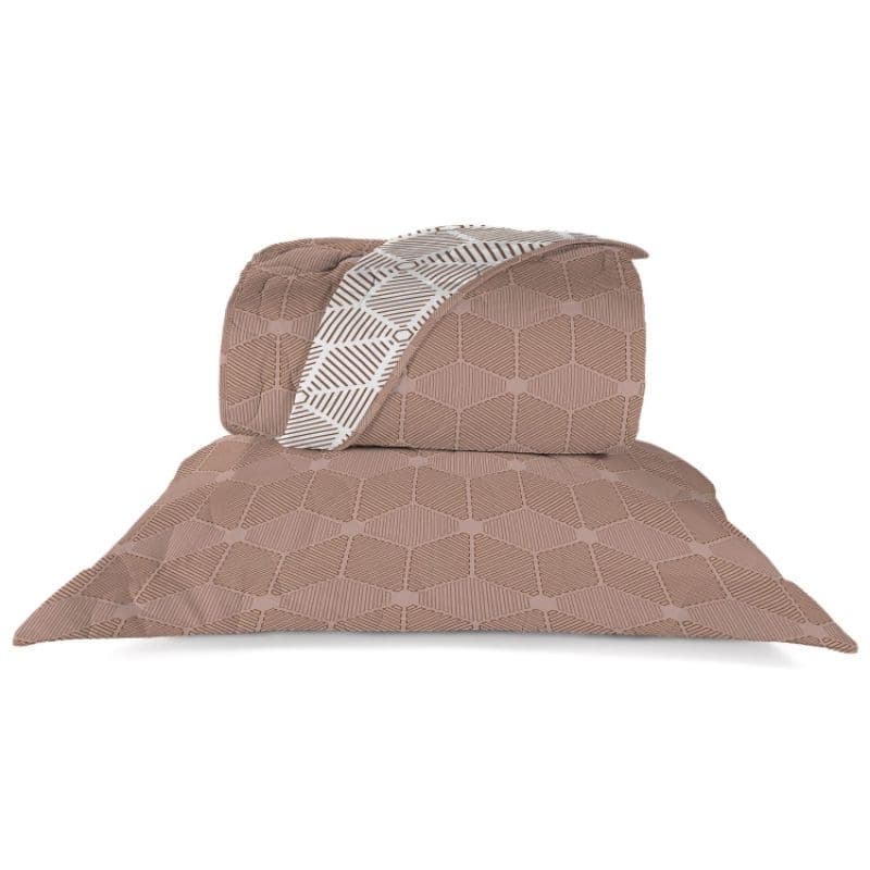 Enxoval Completo de Cama Casal 6 peças (jogo de cama + cobreleitos) Teka Diamante 100% Algodão