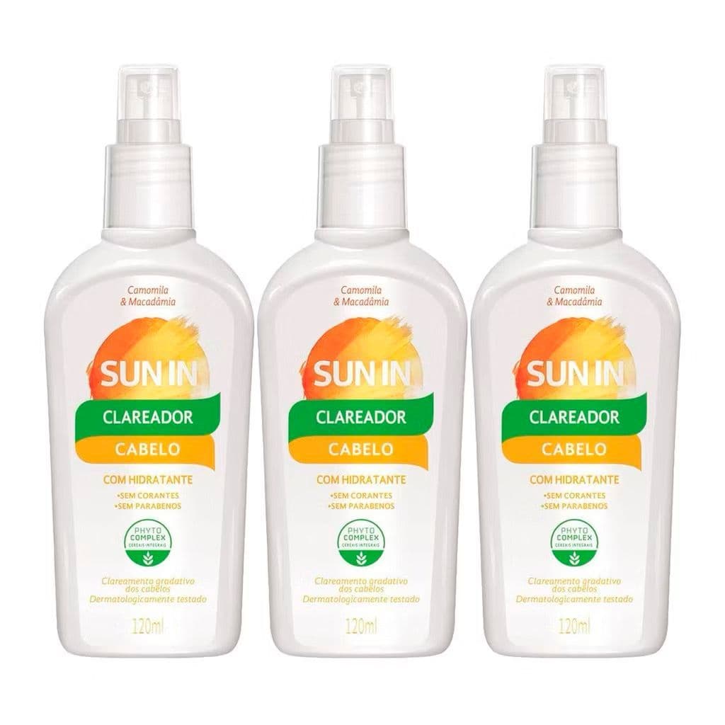 Kit C/3 Clareador e Hidratante Capilar Sun In Phytoervas 120ml