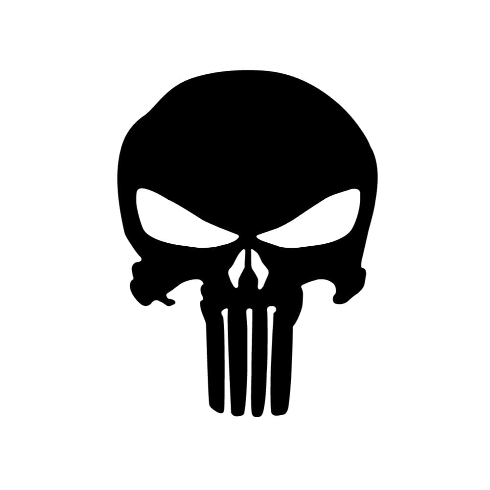 Adesivo Punisher Caveira Turbo Rebaixado Skull adesivo vinil decorativo para carro moto sticker