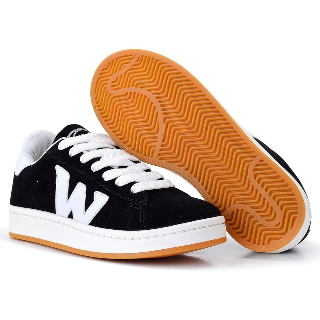 Tenis Wbox Footwear Preto Branco Universitário Unissex Casual Esportivo Confortavel  Caminhada