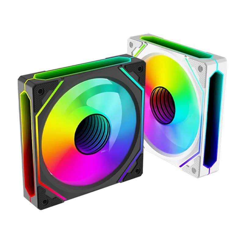 Kit 3 Cooler Fan ARGB Gamer Para CPU Gabinete Com Controlador G-VR347K