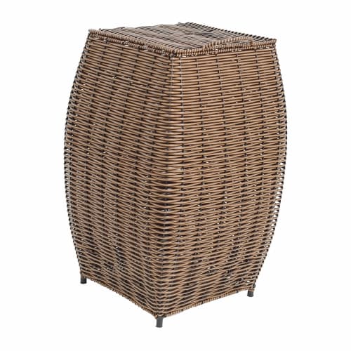 Cesto Roupa Quadrado com Tampa - Grande - Para Banheiro, Lavanderia, Quarto