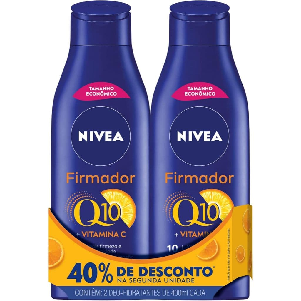 Kit c/2 Hidratantes Firmador Q10+ Vitamina C 400ml cada Nivea