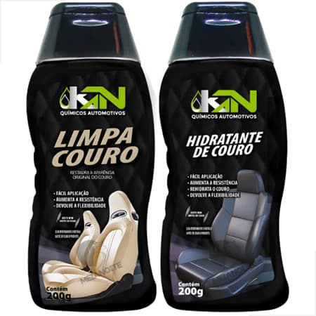 Kit 2 Hidratante De Couro Em Gel Para Carro E Moto 200g Automotivo