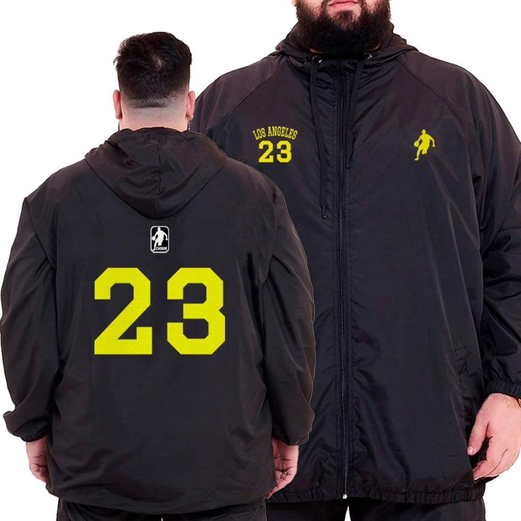 Corta Vento Masculino Plus Size Com Capuz Leve G1 A 10
