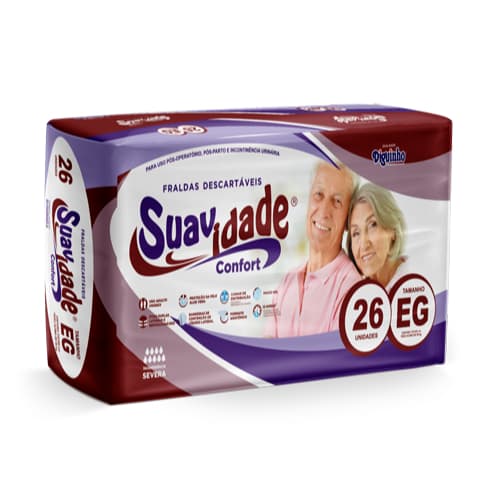 Fraldas descartáveis Suavidade Confort EG 26  UNIDADES