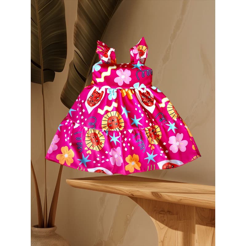 Vestido para Bebê 2 Anos Dois Aninhos Vestido Feminino Infantil Vestidinho Bebê Menina Roupa de Verão Menina Vestido Lux
