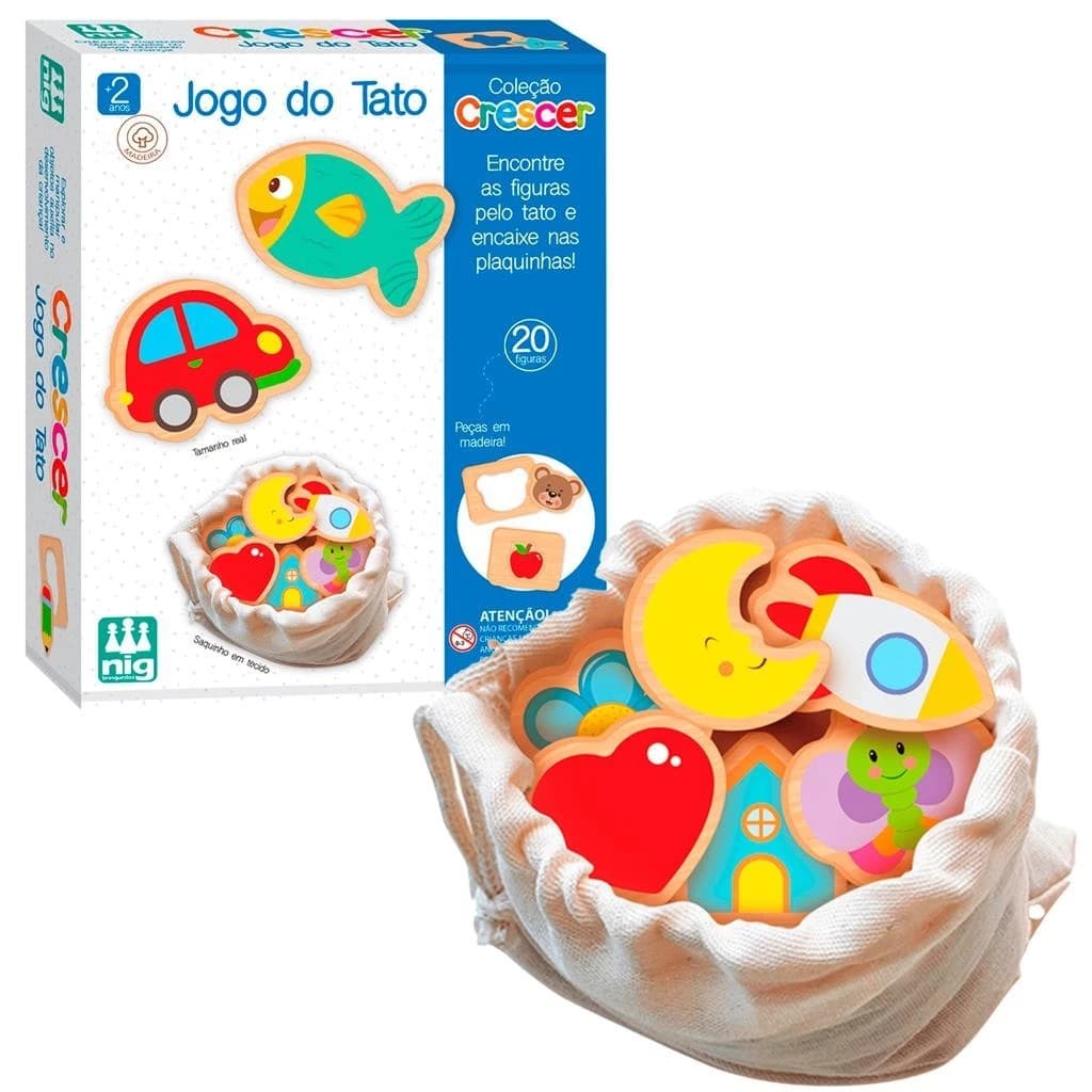 Brinquedo Jogo Do Tato Infantil Colecao Crescer Educativo Sensorial Pedagogico 459 - Nig Brinquedos