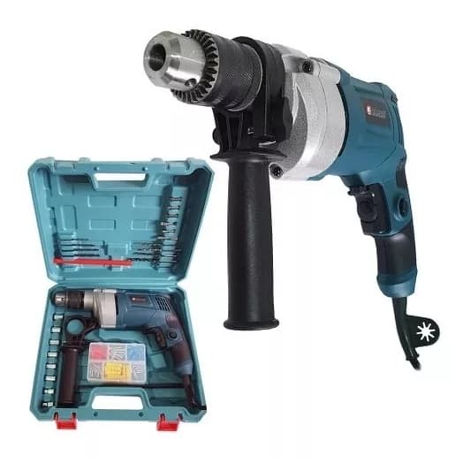 Furadeira de Impacto e Parafusadeira 950W com Controle de Velocidade e Auto Reverso 26 pçs NaKasaki