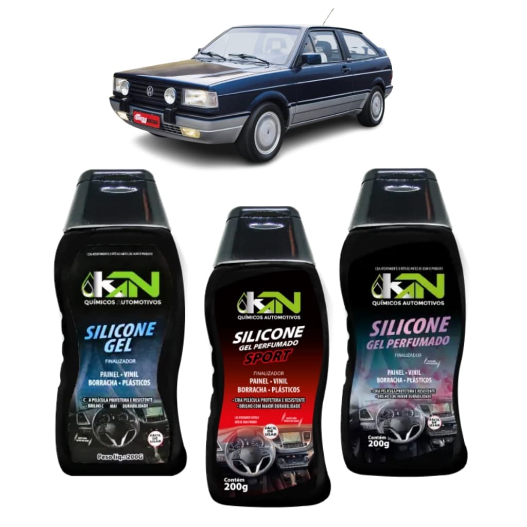 Kit 03 Silicone Automotivo Gel Perfumado Para Carro Premium