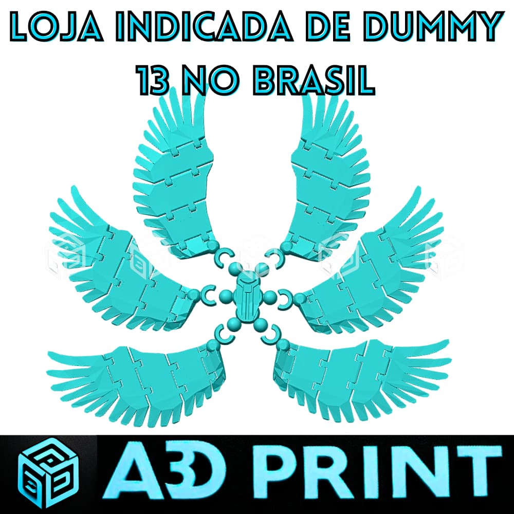 Asas 6 Anjo Angel Dummy 13 - Boneco Articulado Action Figure Brinquedo Educativo Varias Posições 3D