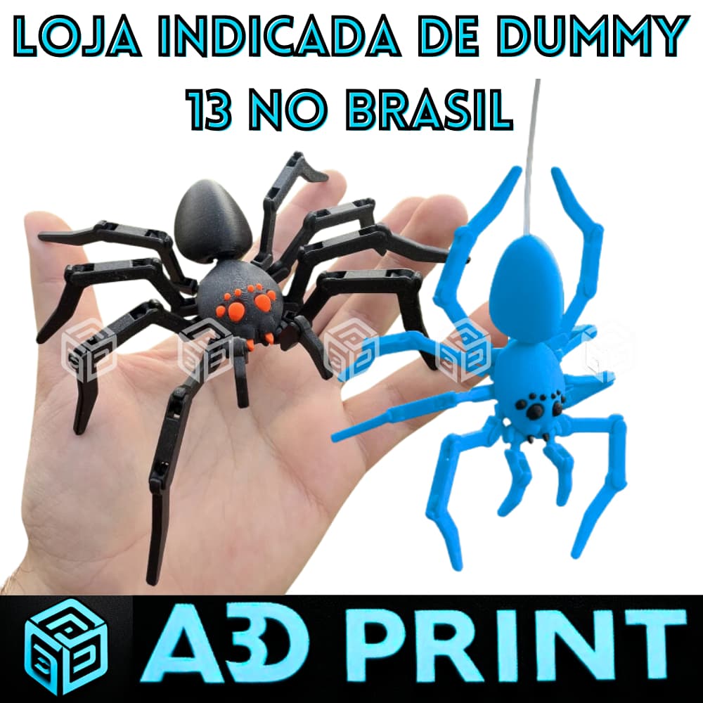 Boneco Spider 13 - Aranha Dummy Boneco Articulado Action Figure Brinquedo Educativo Posições 3D