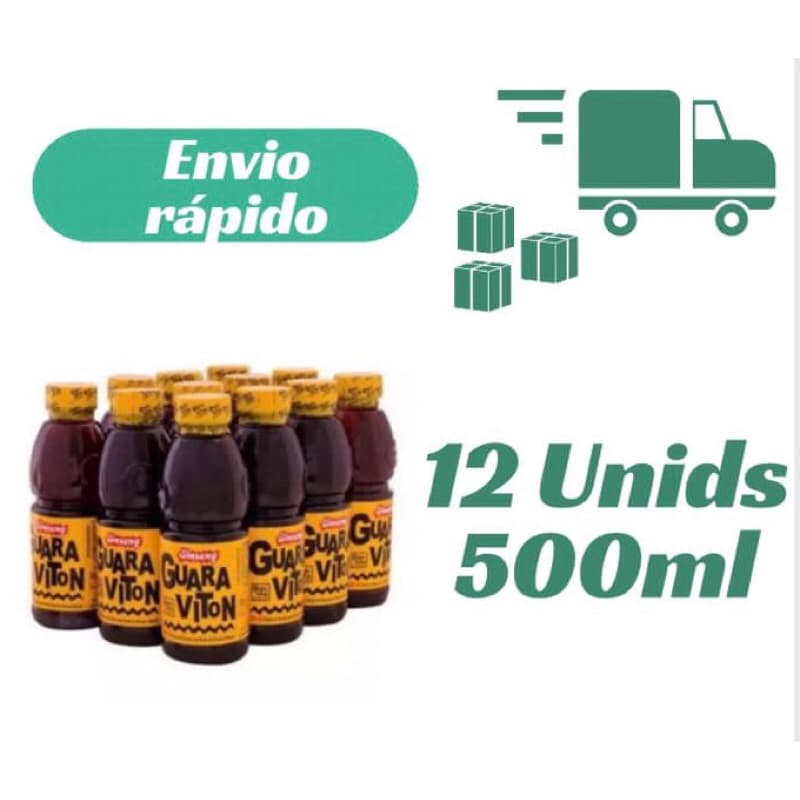 Kit Com 12 Guaraviton Ginseng 500 Ml Cada Bebida Energética Envio 24 Horas