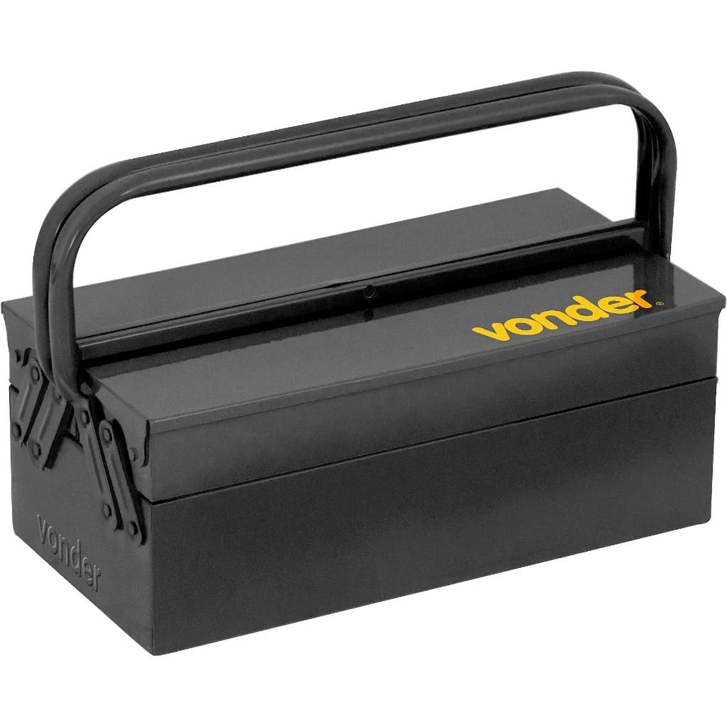 Caixa De Ferramentas Metálica Sanfonada Ferramentas 3 Gavetas Metal 40Cm Vonder