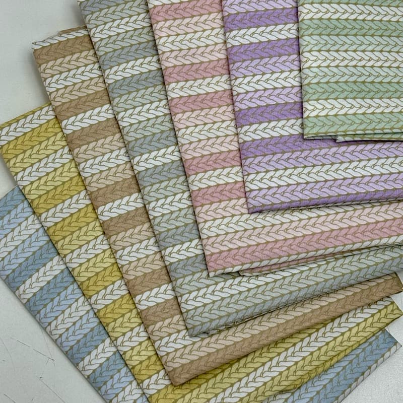 Tecido Tricoline 100% Algodão Fuxicos e Fricotes TRICÔS  0,50x1,50m Composê para Costura Criativa Patchwork