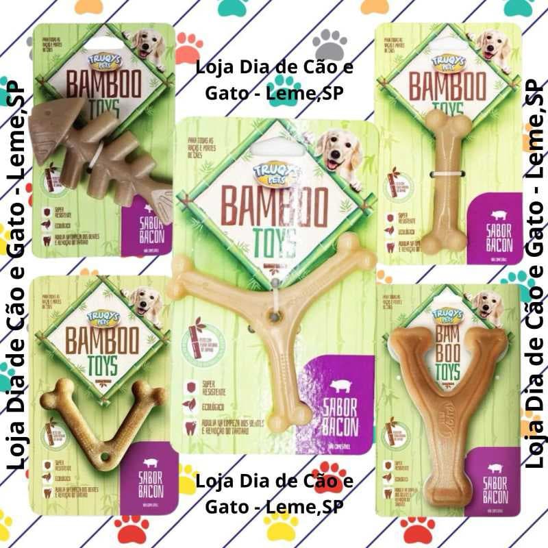 Brinquedo Mordedor de Fibra de Bamboo Truqys para cachorros - Enriquecimento Ambientar