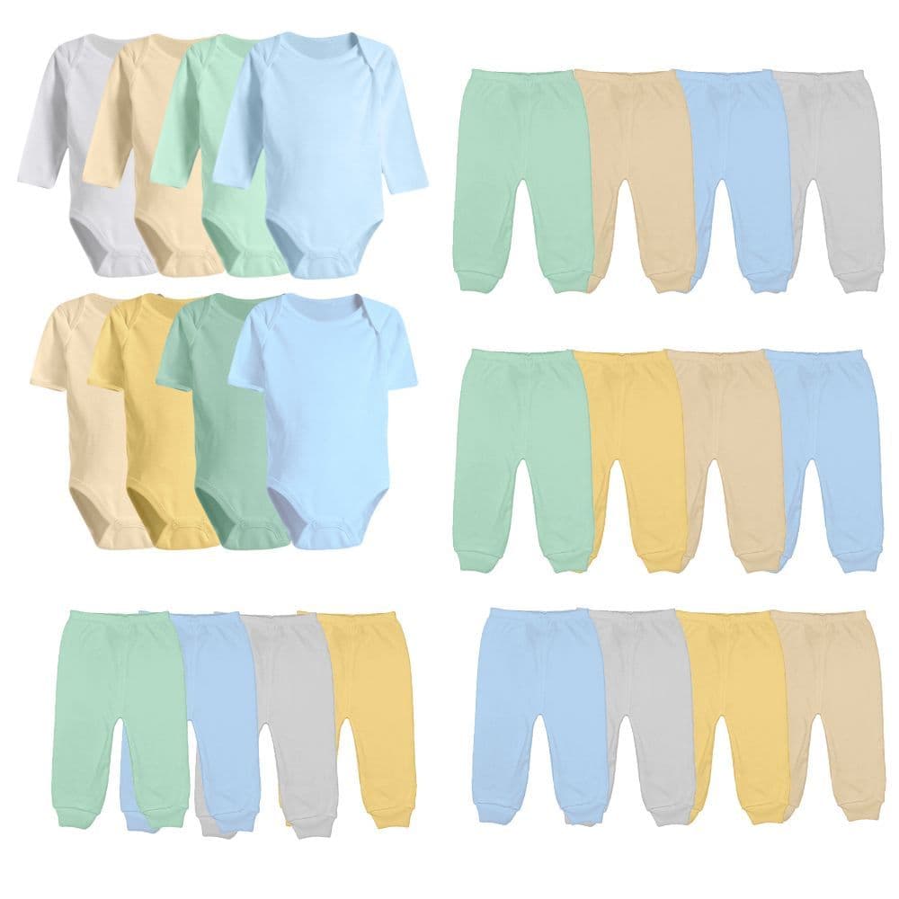 Body e Mijão Kit 24 Peças Roupa Bebê Menino Menina Promoção