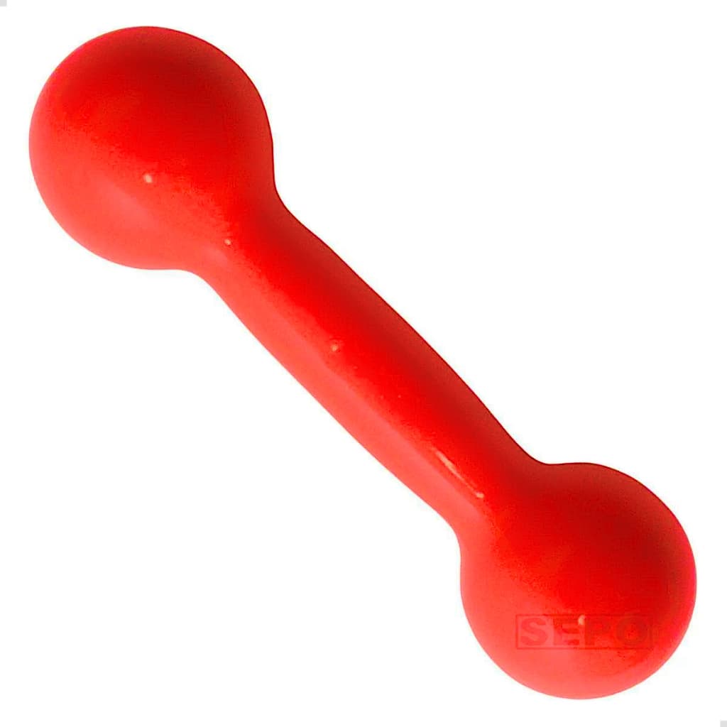 Halter bola 1 Kg emborrachado unidade fisioterapia Exercício Musculação Treino em casa Academia