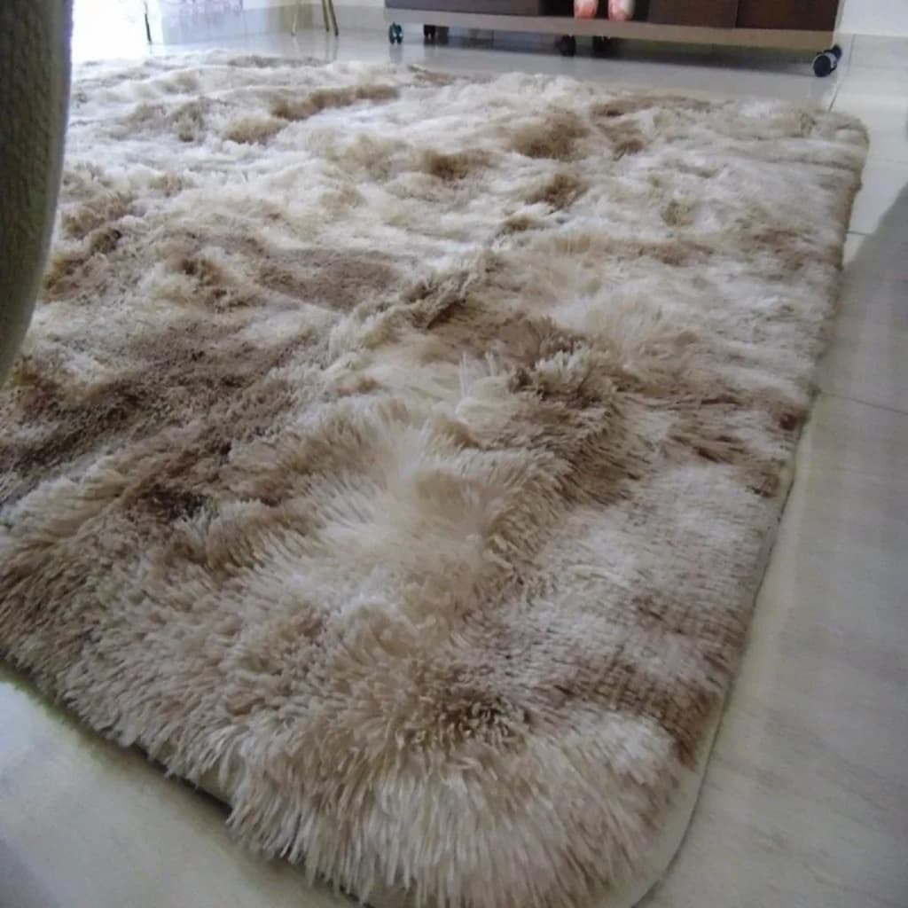 Tapete 40x60 Tapetinho Sala Quarto E Cozinha Antiderrapante Felpudo Peludo Grosso
