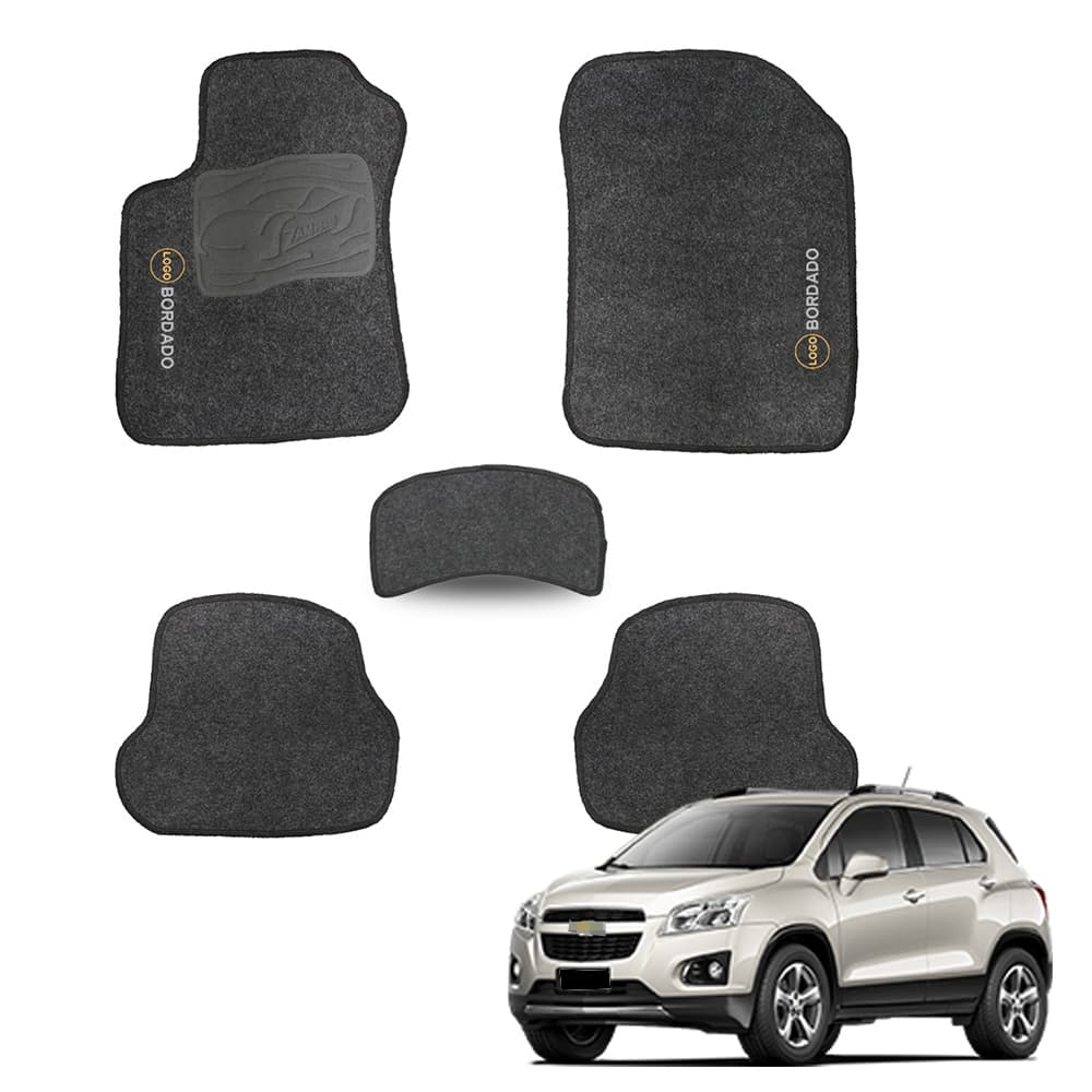 Tapete Tracker 2011 a 2016 Carpete para Carro Jogo de Tapetes Automotivos com Bordado 5 Peças