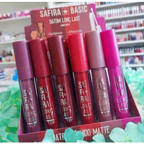 Batom Liquido Efeito MATTE Long Last SAFIRA