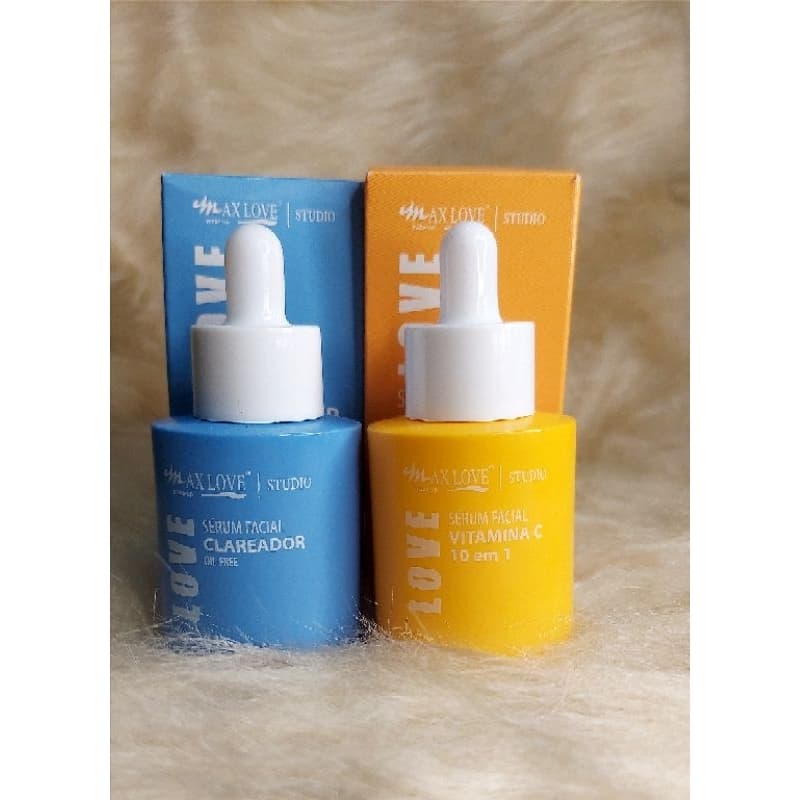 Kit c/2 serúm Max love vitamina C e clareador
