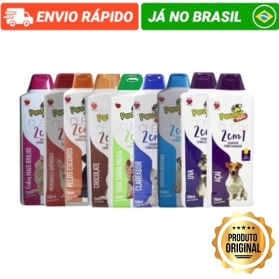 Shampoo Neutro Power Pets Paris Para Todas as Pelagens Para Cachorro E Gato Pet Shop - 700ml Top
