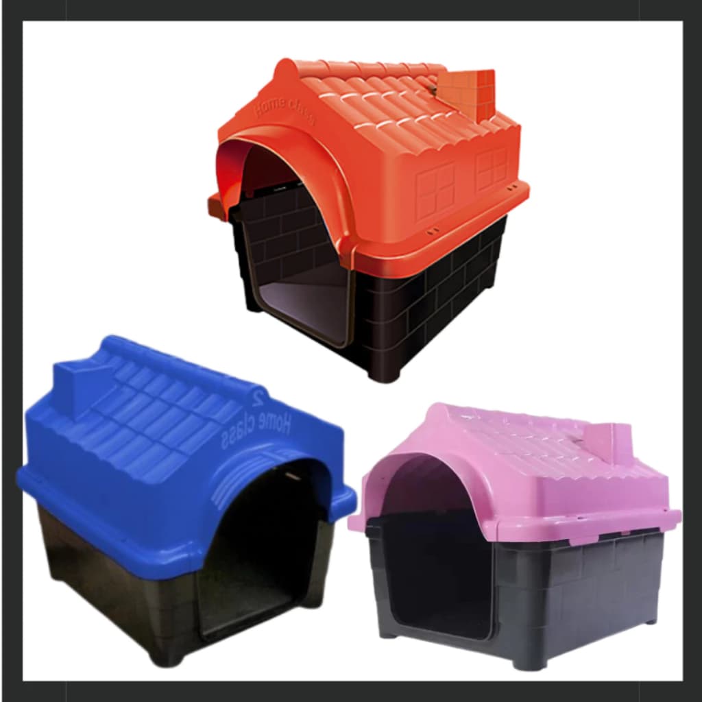Casinha Casa de Cachorro Gato Pets Cão Plástica N4 Porte Pequeno  Desmontável Lavável