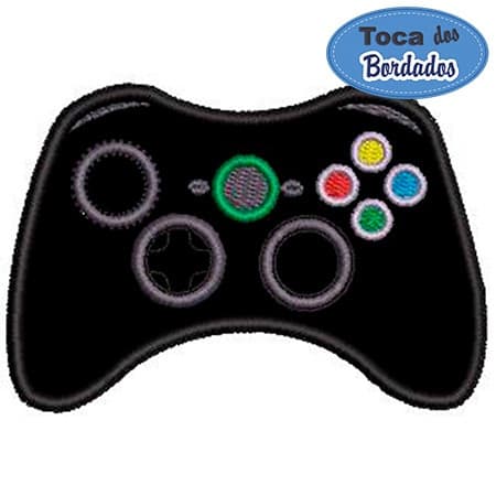 Patch Bordado Controle Video Game 5,5x8 cm Cód.3862 - moda gamer