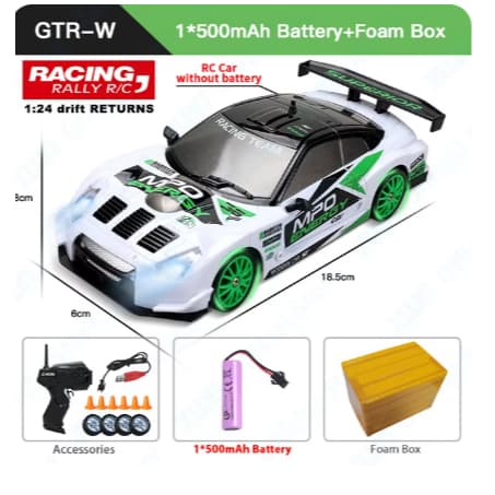 Carrinho de Controle Remoto Drift-ProCorrida  Drift 4x4 Recarregável Escala 1:24