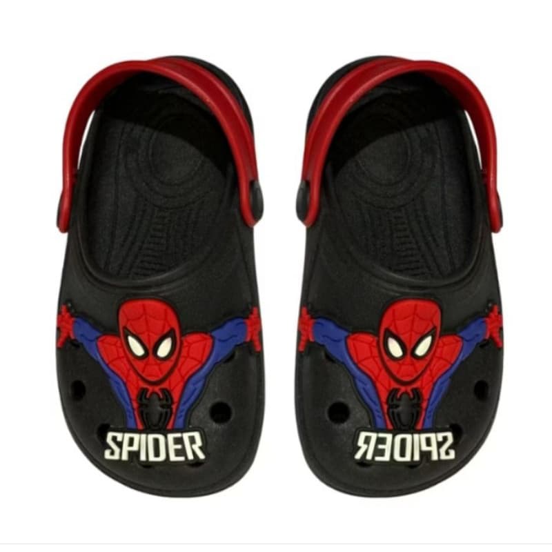 Sandália Infantil Masculino Babuche Para Menino Papete Homem Aranha Confortável