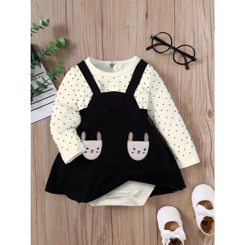 Roupas De Bebe Menina Romper Jardineira Infantil Coelhinha Fofura
