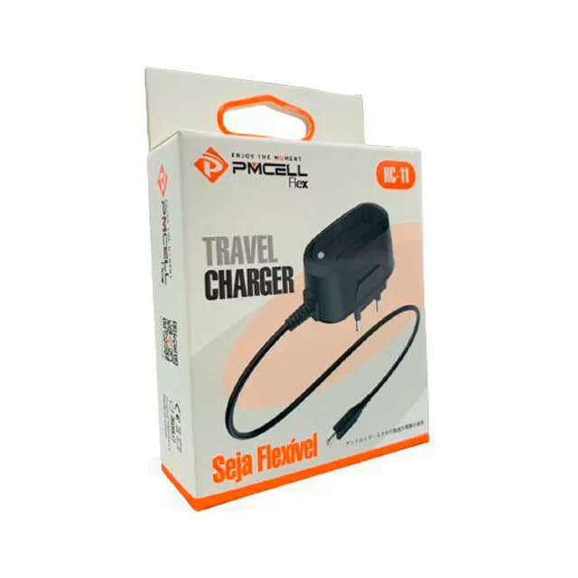 Carregador Pmcell V8 Rapido Bivolt Preto HC11 Original Envio Imediato