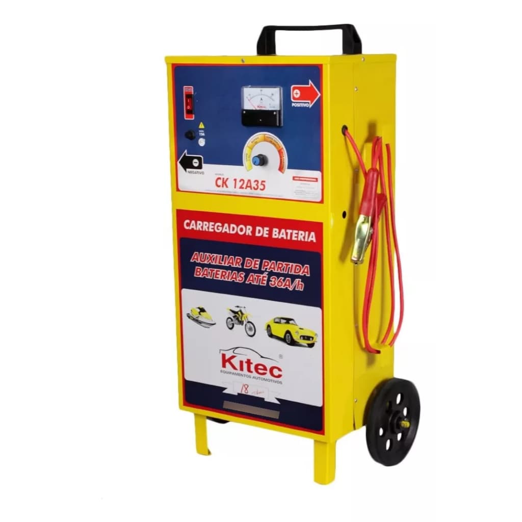 Carregador De Baterias 12v 35a Com Carrinho - Ck12a35c Kitec