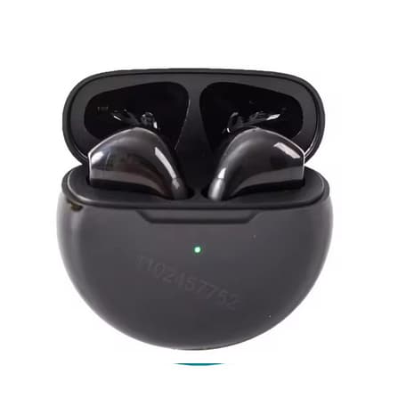 TWS Fone De Ouvido Bluetooth, Pro 6, Fones De Ouvido Sem Fio Bluetooth, Mini Auricular, Microfone Duplo