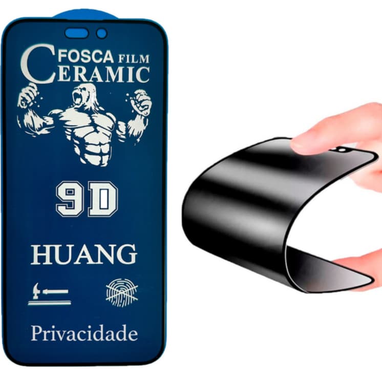 Kit 3 / Kit 5 Películas Ceramica Fosca Privacidade 9D Moto G84/G73/G10/G9 Play/G14/G24/G82/G52/G22/E22/E13/Edge 30 Neo