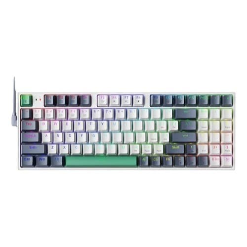 Teclado Mecânico Gamer Machenike K500-B94 RGB Switch Red