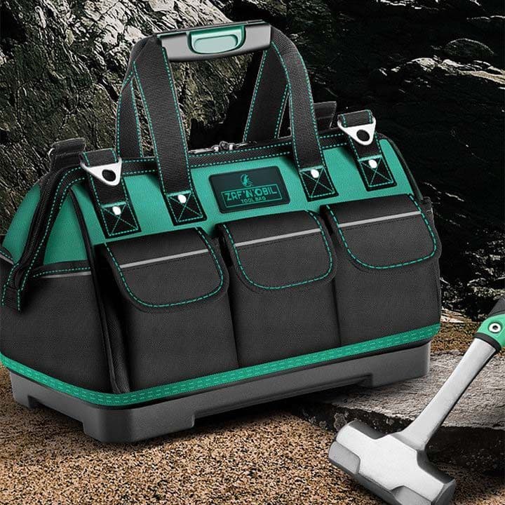Bolsa De Lona Reforçada Para Ferramentas maleta Grande preto base Kit Ferramentas Natal presente