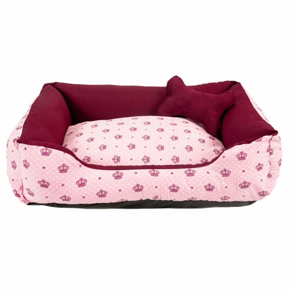 Cama Pet Coroa Dog Casinha para Cachorro Medio Lavavel c/Ziper e Fundo Impermavel +Ossinho