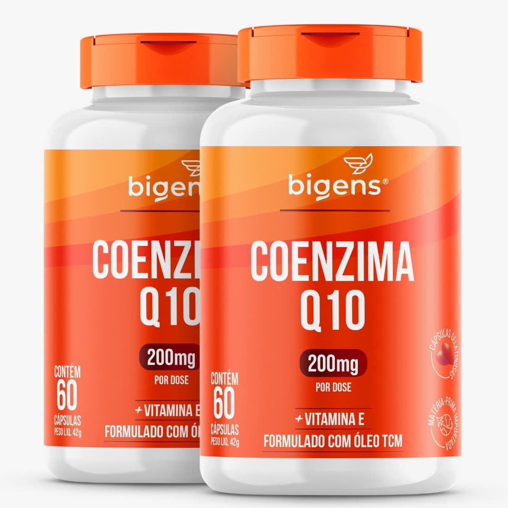 BIGENS KIT 2X COENZIMA Q10 200MG + VITAMINA E 60 CAPS BIOGENS